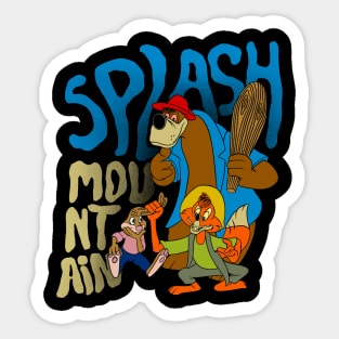 splash mountai Sticker